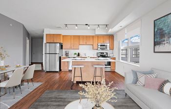 Living with kitchen